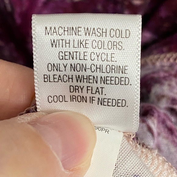 Apt 9 Women Sz Large Purple Pink Scoop Neck Short Sleeve Ruched Knit Midi Dress - Picture 13 of 13